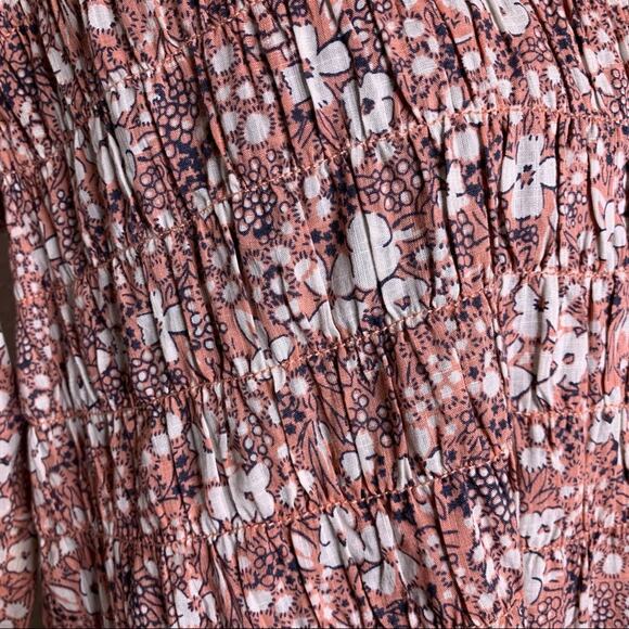 Anthropologie Pilcro Sasha pink floral button down shirt size Extra Small XS - Picture 7 of 15